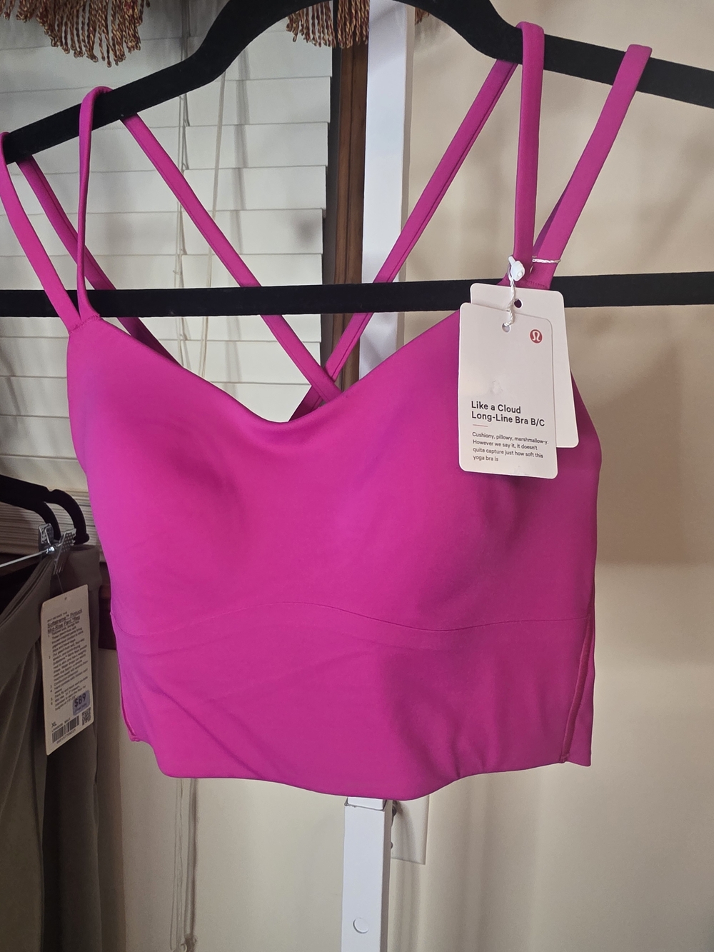 lululemon athletica Like a Cloud Long Line Bra - Pink Flare